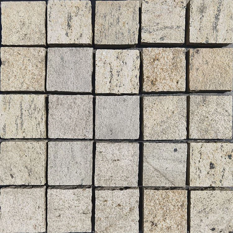 Поплочавање прилаза Калдрма Гранит жута